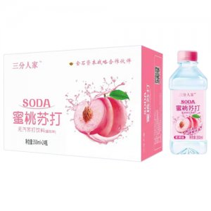 三分人家蜜桃苏打饮料350mlx24