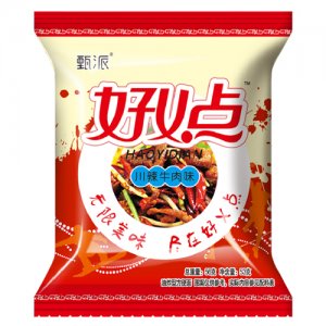 甄派好义点川辣牛肉味干脆面56g