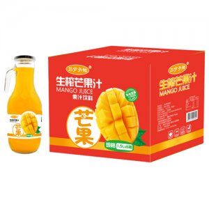三分天地生榨芒果汁饮料1.5Lx6瓶