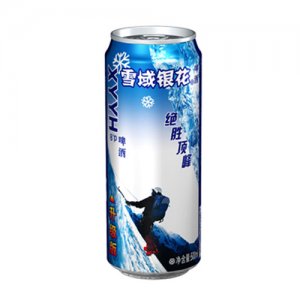 雪域银花l绝胜顶峰啤酒罐装500m