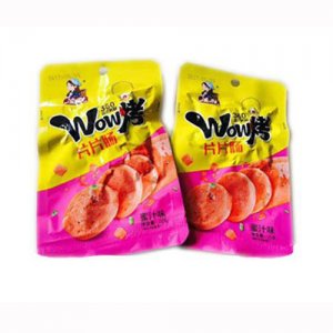 凌妹休闲食品wow烤片片肠蜜汁味22g