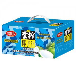 家家乐生榨椰子汁椰汁植物蛋白饮料蓝礼盒装