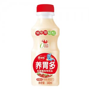 养胃多乳酸菌饮品草莓味340ml