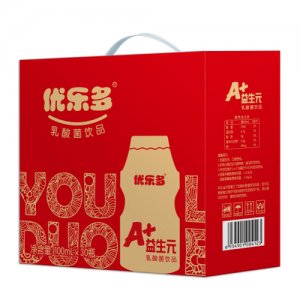 优乐多A+益生元乳酸菌饮品 礼盒（剪纸版）