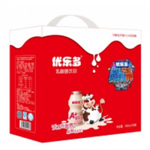 优乐多A+益生元乳酸菌饮品 礼盒（竖版）