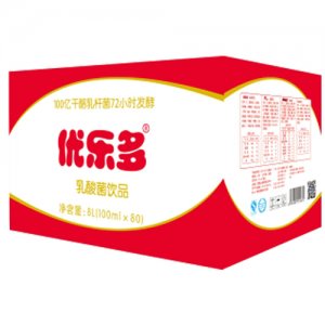 优乐多A+益生元乳酸菌饮品 外箱