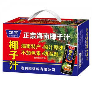 达亿元椰子汁饮料椰汁植物蛋白饮料礼盒装
