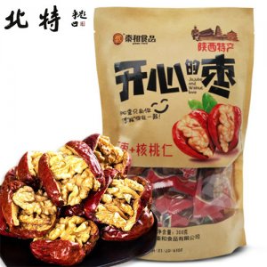 秦和红枣夹核桃仁300g