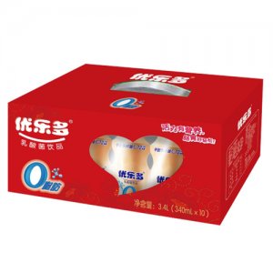 优乐多乳酸菌饮品开窗礼盒-原味 红色