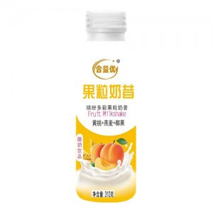 合益优果粒奶昔黄桃+燕麦+椰果310g