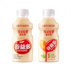 谷益多谷物乳酸菌饮料红豆味340ml