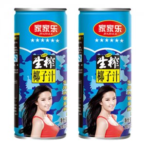 家家乐生榨椰子汁生榨椰汁果肉型植物蛋白饮料245g