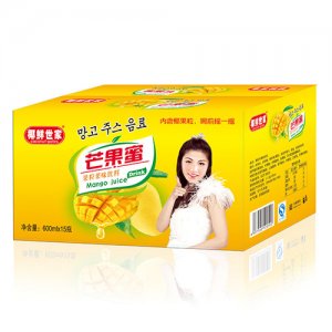 椰鲜世家芒果蜜果粒果味饮料600mlx15瓶