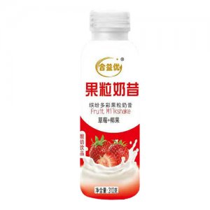 合益优果粒奶昔草莓+椰果310g