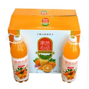 盛宝冠果然心动蜜橙果味饮料1.5Lx12瓶