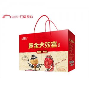 吉吉国王黄金大双喜核桃+大枣礼盒