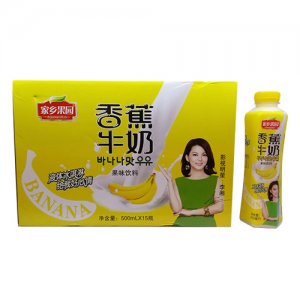 家乡果园香蕉牛奶500mlx15瓶