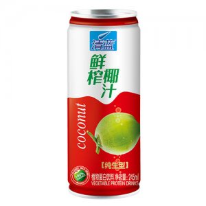 清蓝鲜榨椰汁纯生型245ml