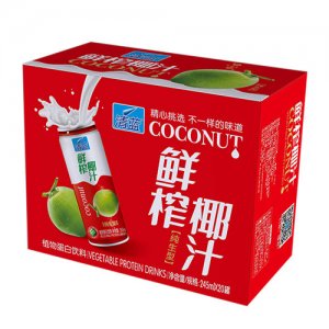 清蓝鲜榨椰汁纯生型245mlx20罐