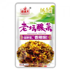 湘满天老坛酸菜香辣味5毛包18g