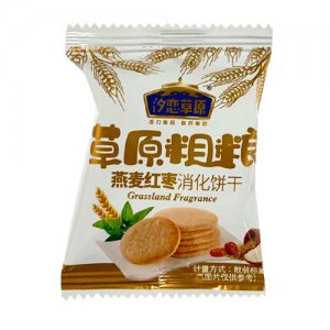 汐恋草原草原粗粮燕麦红枣消化饼干散装称重