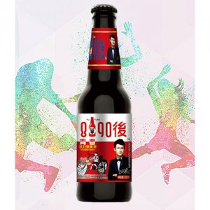 8090后青春活力型啤酒红标330ml