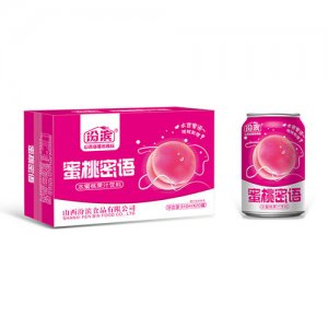 汾滨蜜桃蜜语水蜜桃果汁饮料310mlx20罐