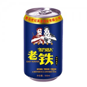东方猎人老铁蓝罐啤酒500ml