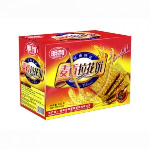明利麦香拉花饼800克