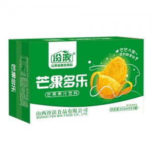 汾滨芒果多乐芒果汁饮料310mlx24罐
