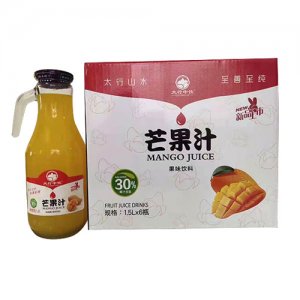 太行中饮芒果汁果味饮料1.5Lx6瓶