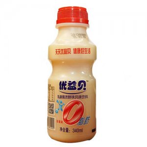 优益贝乳酸菌饮品草莓味340ml