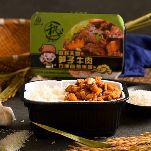 欣跃天地笋子牛肉自热米饭盒装