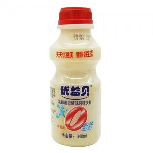优益贝乳酸菌饮料草莓味340ml