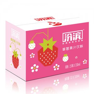 汾滨草莓果汁饮料330mlx15瓶