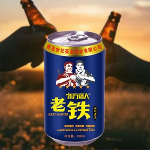 东方猎人老铁啤酒蓝罐330ml