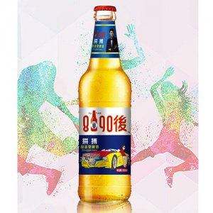 8090后青春活力啤酒蓝标500ml
