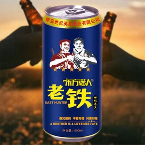 东方猎人老铁啤酒蓝罐500ml