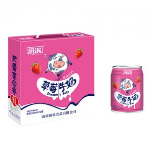 汾滨草莓牛奶饮品245mlx12罐