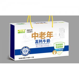 山东鸿博 中老年牛奶250ml1x2盒