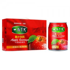 一颗苹果果汁饮料245mlx24罐
