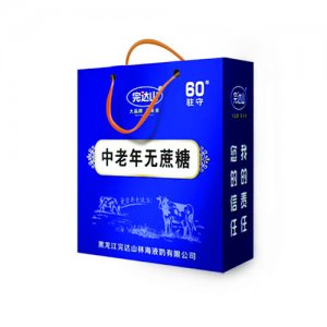 完达山乳饮品中老年无蔗糖单手提袋装
