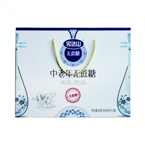 完达山乳饮品中老年无蔗糖木礼盒装