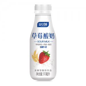众口妙草莓酸奶饮品310ml