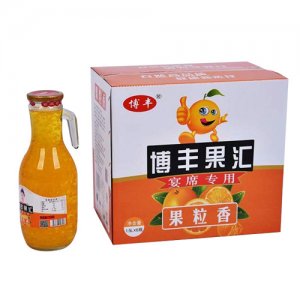 博丰果粒香橙汁宴席专用饮料1.5Lx6瓶