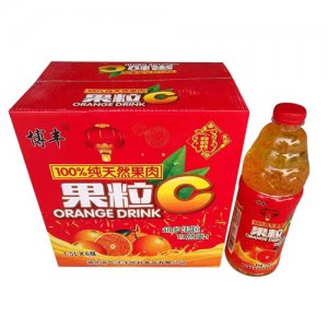 博丰果粒橙汁饮料1.5Lx6瓶