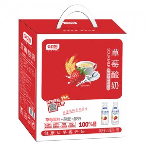 众口妙草莓酸奶饮品310mlx8瓶