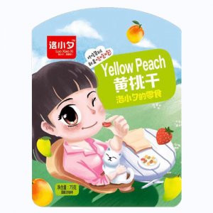 洛小夕黄桃干洛小夕的零食75g