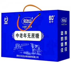 完达山乳饮品中老年无蔗糖双提手提袋装