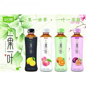 众口妙一果一叶茶饮料500ml